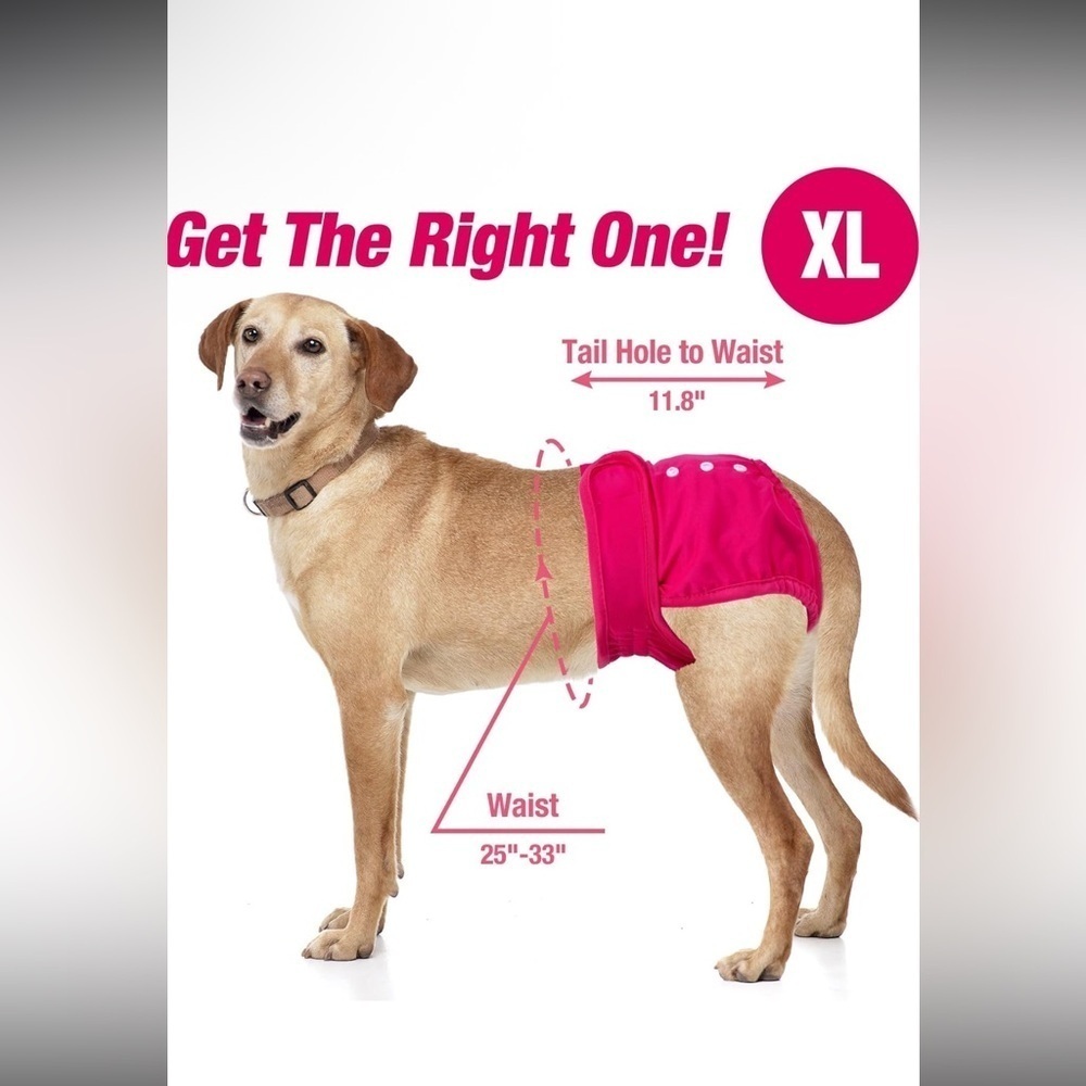 Pet Parents® Washable Dog Diapers (3pack) + Extenders 
NEW